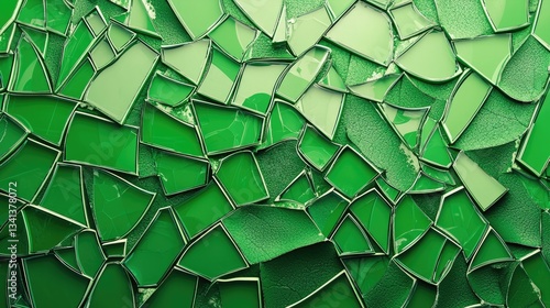the concept of fragmentation in green.
