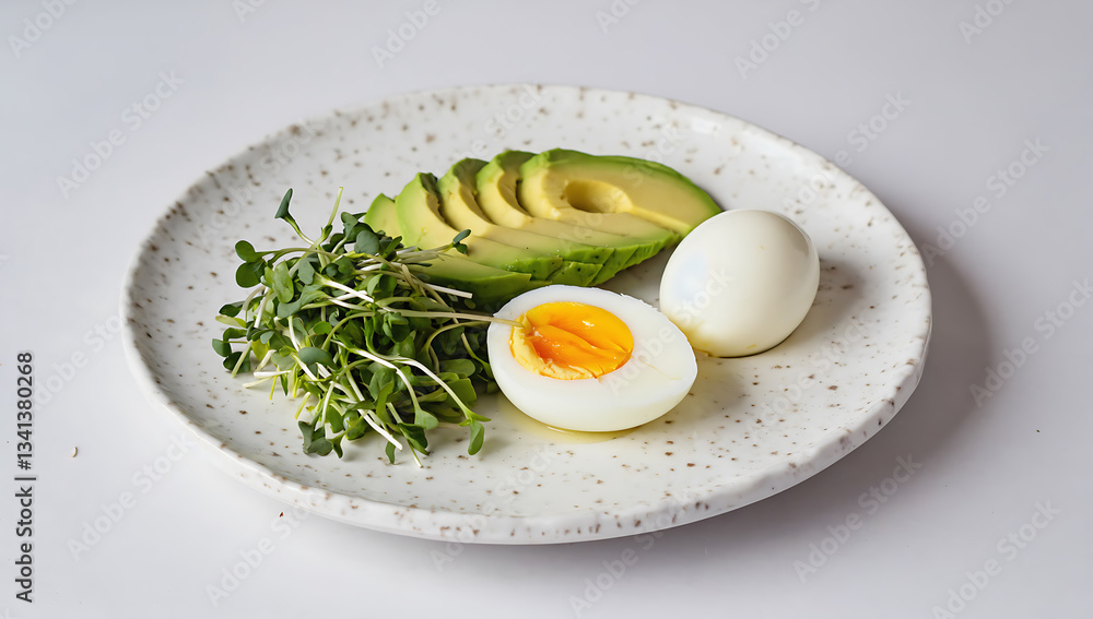 Healthy breakfast with avocado and eggs Healthy breakfast with avocado and eggs