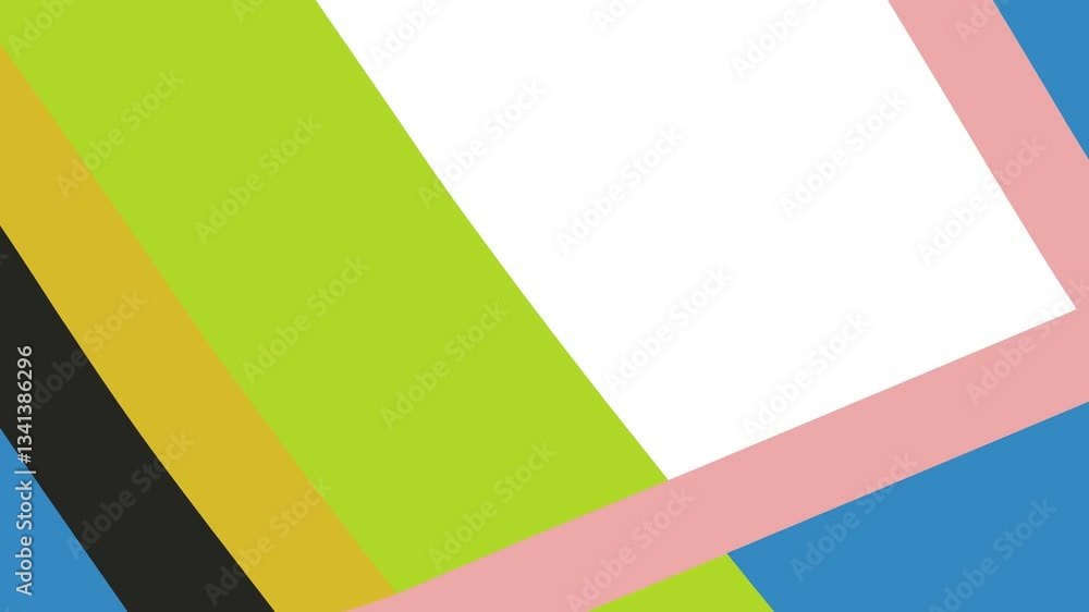 Wide stripes of color intersect diagonally to create a rainbow-colored moving background. Wide stripes of color intersect diagonally to create a rainbow-colored moving background.