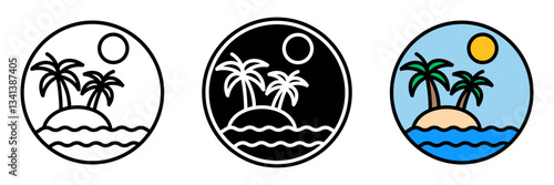Island is a landmass surrounded by water, often a travel destination for relaxation and adventure.