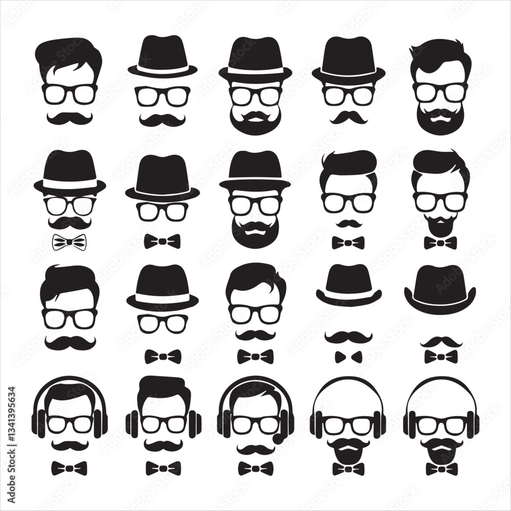 Moustaches silhouette icon vector design illustration,Moustaches symbols. Vintage male moustaches silhouette, funny black mustaches vector illustration set. Retro gentleman moustaches. Hipster man. Moustaches silhouette icon vector design illustration,Moustaches symbols. Vintage male moustaches silhouette, funny black mustaches vector illustration set. Retro gentleman moustaches. Hipster man.