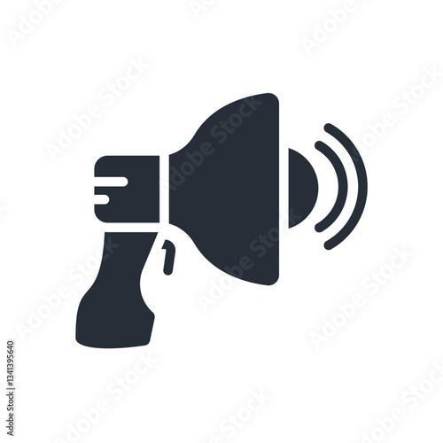 bullhorn icon collection .design style with background