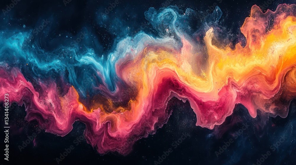 Abstract Colorful Swirls Background Abstract Colorful Swirls Background