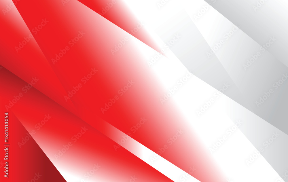Obraz premium red and white modern abstract background design template