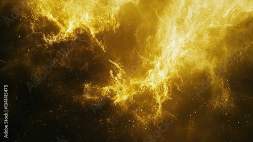 an image depicting interstellar views in yellow.