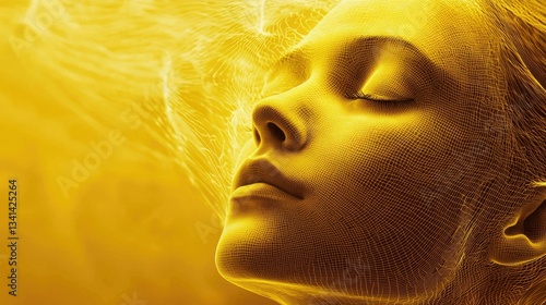 moments of contemplation represented through abstract yellow.