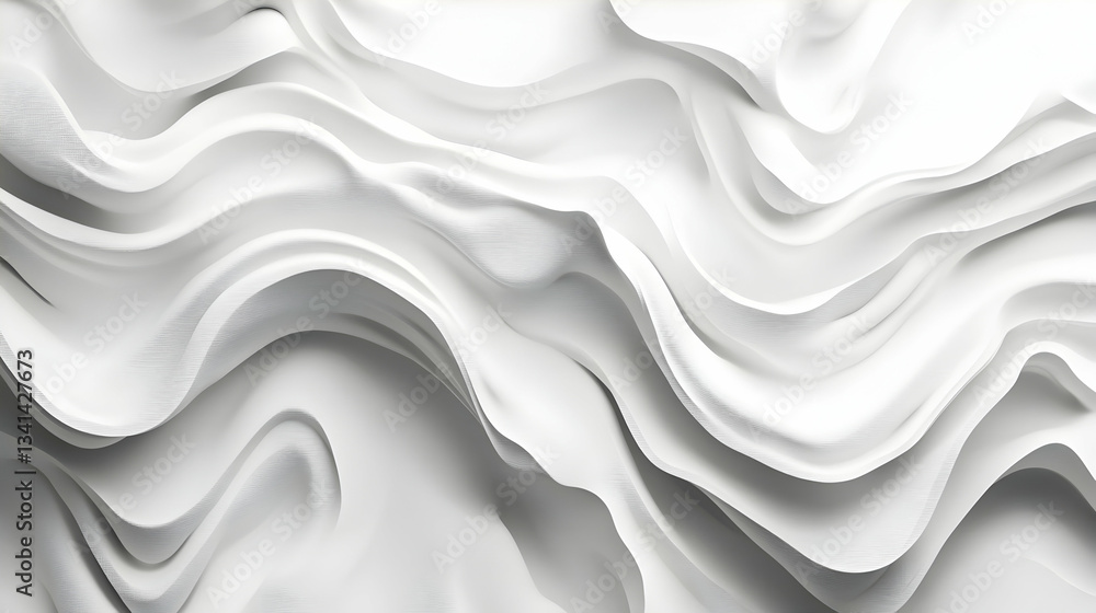Obraz premium Abstract white wave texture background