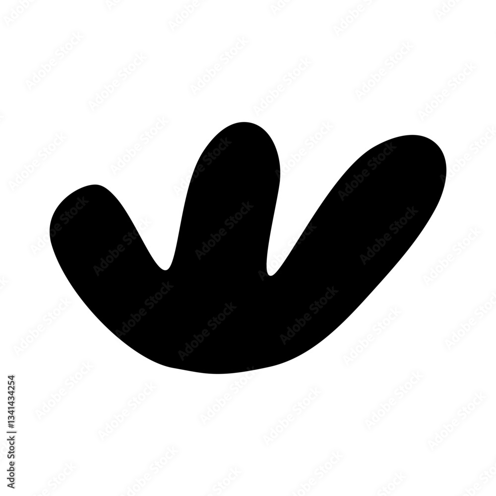 Seaweed Hand Drawn Shape Icon Seaweed Hand Drawn Shape Icon