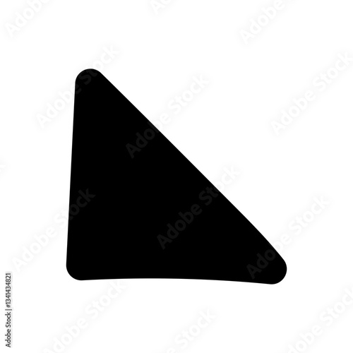Free Download Triangle Side Hand Drawn Shape Icon - GFXLoad