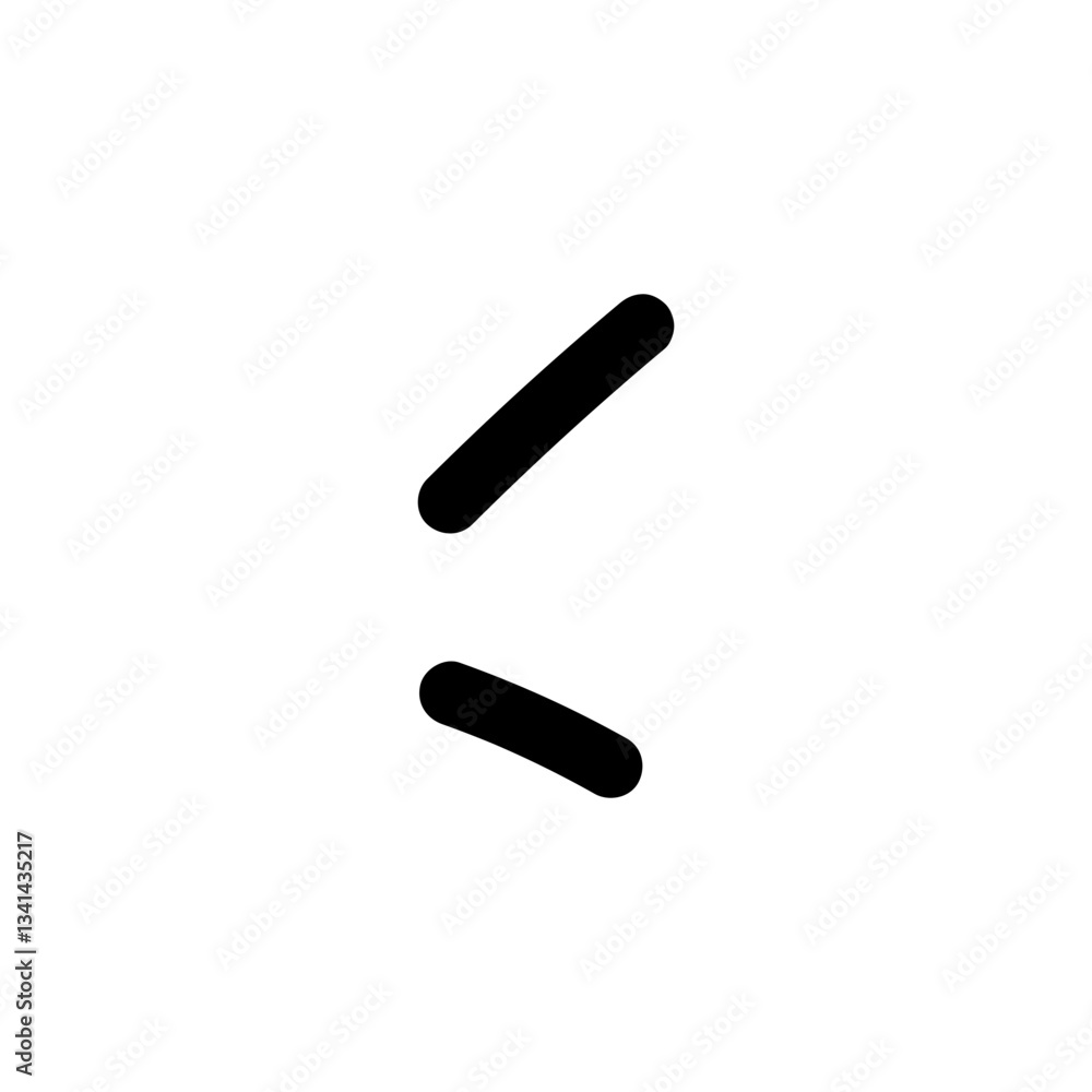 Hand-drawn right highlight line. Abstract random doodle icon. Hand-drawn right highlight line. Abstract random doodle icon.