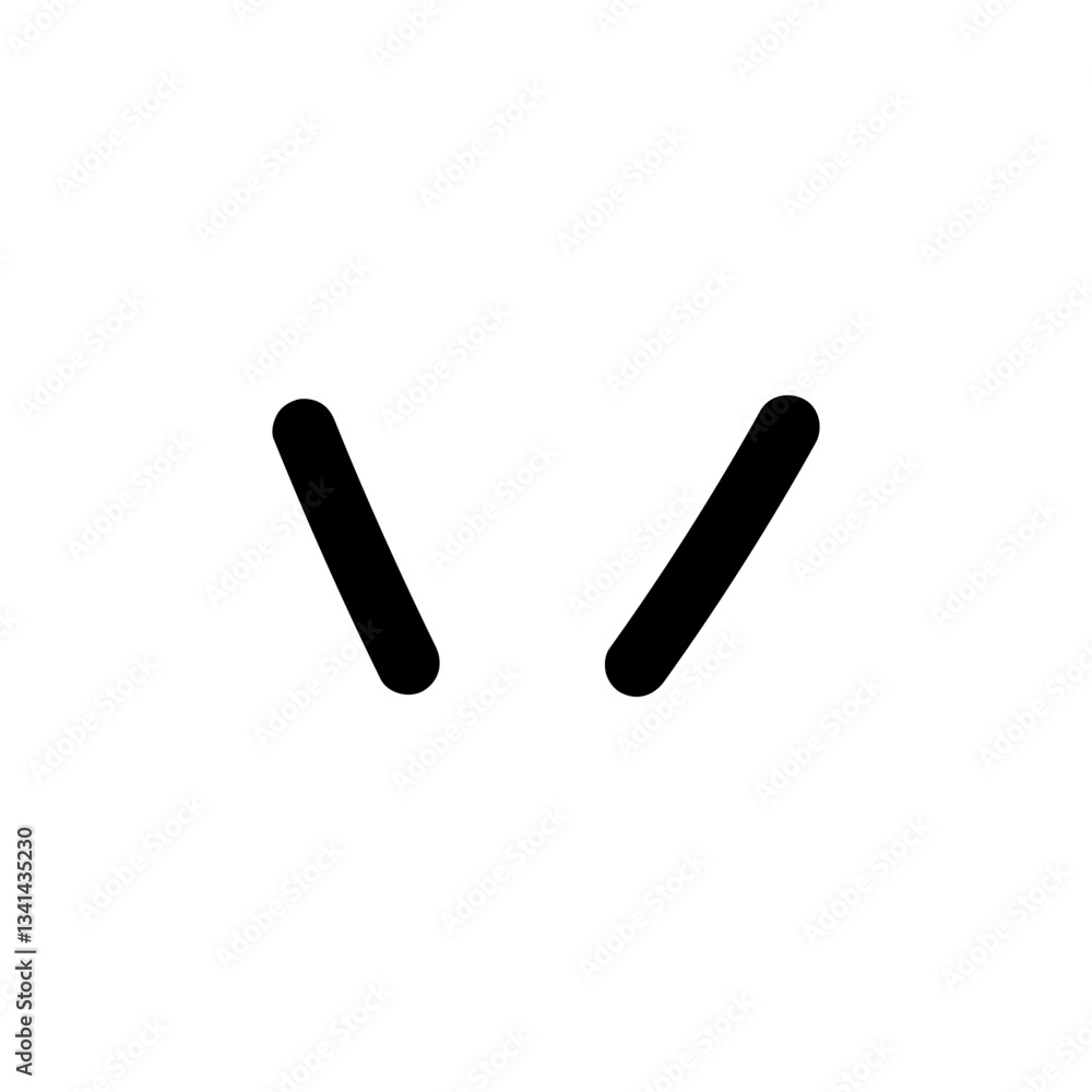 Hand-drawn top highlight line. Abstract random doodle icon. Hand-drawn top highlight line. Abstract random doodle icon.