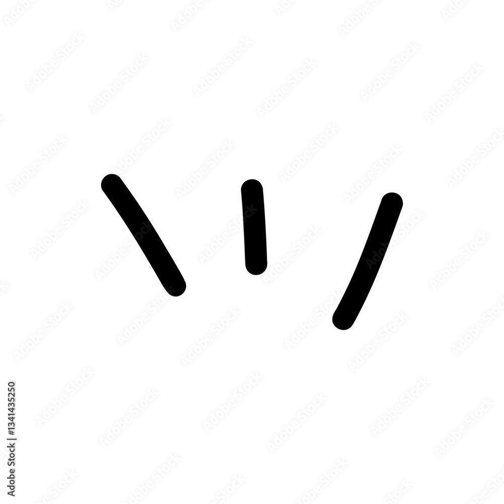 Hand-drawn top highlight line. Abstract random doodle icon. Hand-drawn top highlight line. Abstract random doodle icon.
