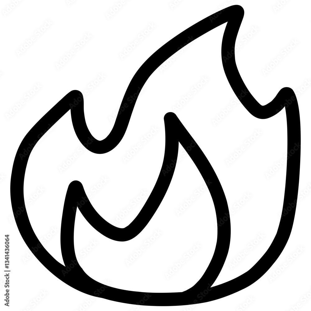 Fire Hand-drawn Shape Fire Hand-drawn Shape