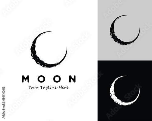 moon logo vector
