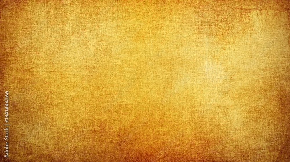 Fototapeta premium A faded mustard yellow background with a vintage paper texture and soft edges