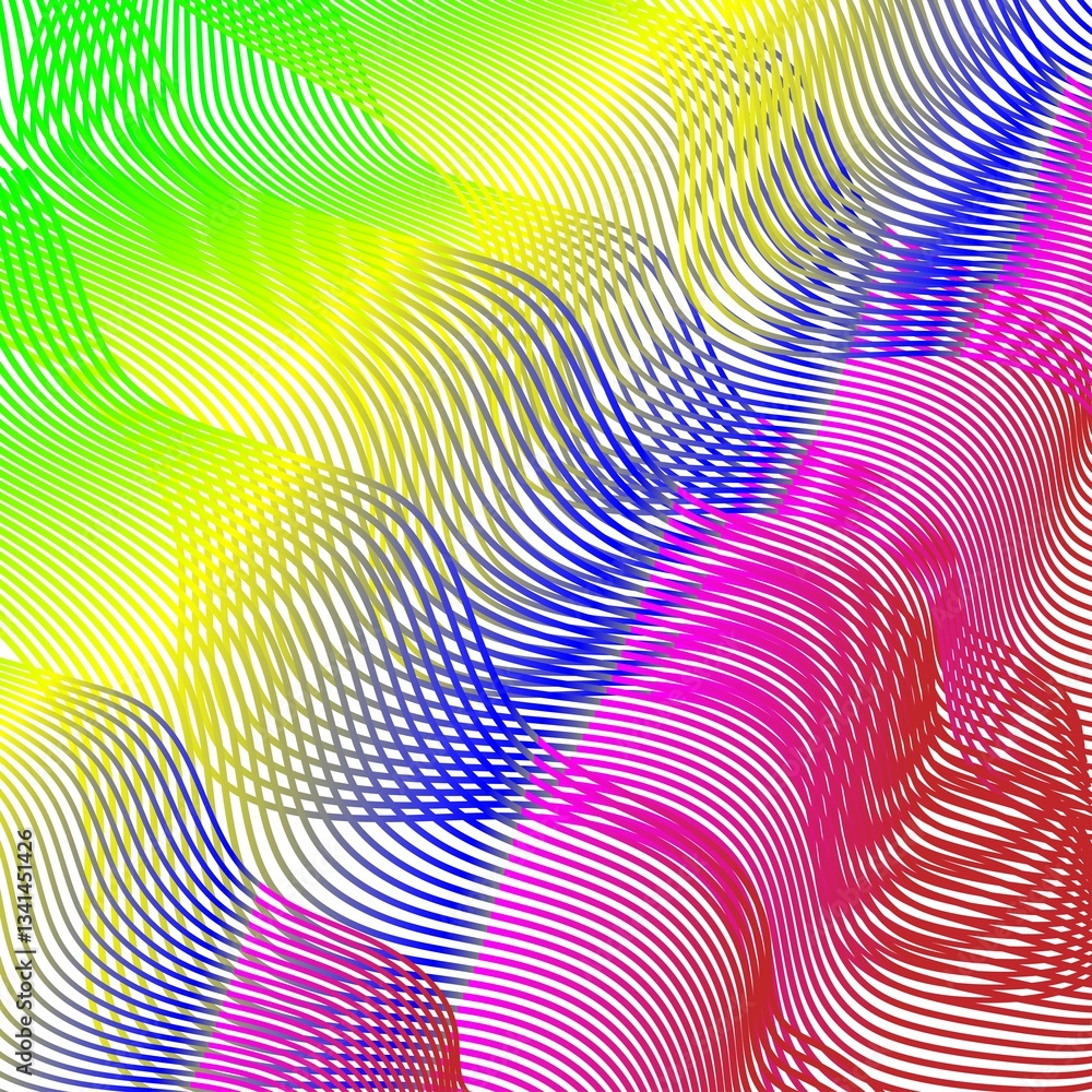 Fototapeta premium Design element many broken lines structure effect