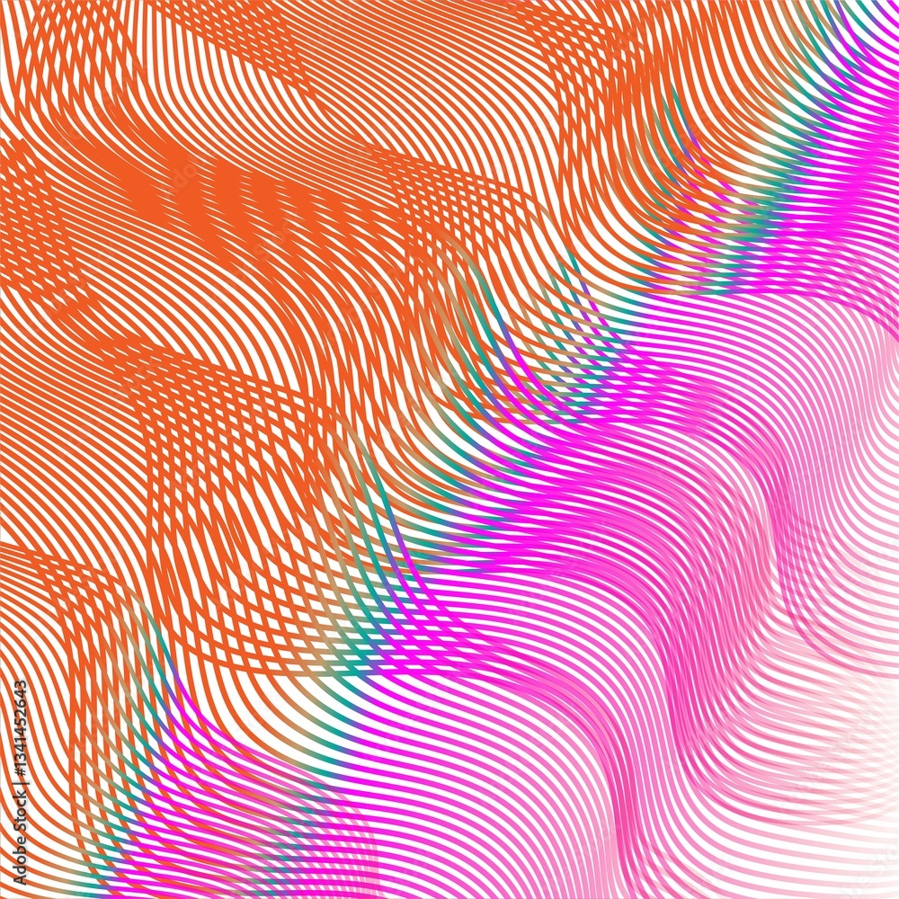 Fototapeta premium Design element many broken lines structure effect