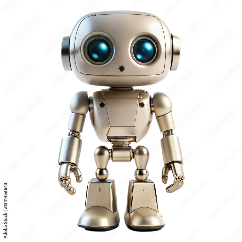 Cute Mini ai robot isolated on transparent background. Png Cute Mini ai robot isolated on transparent background. Png