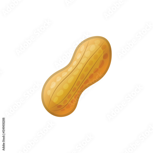 Peanut flat vector design isolated on a white background