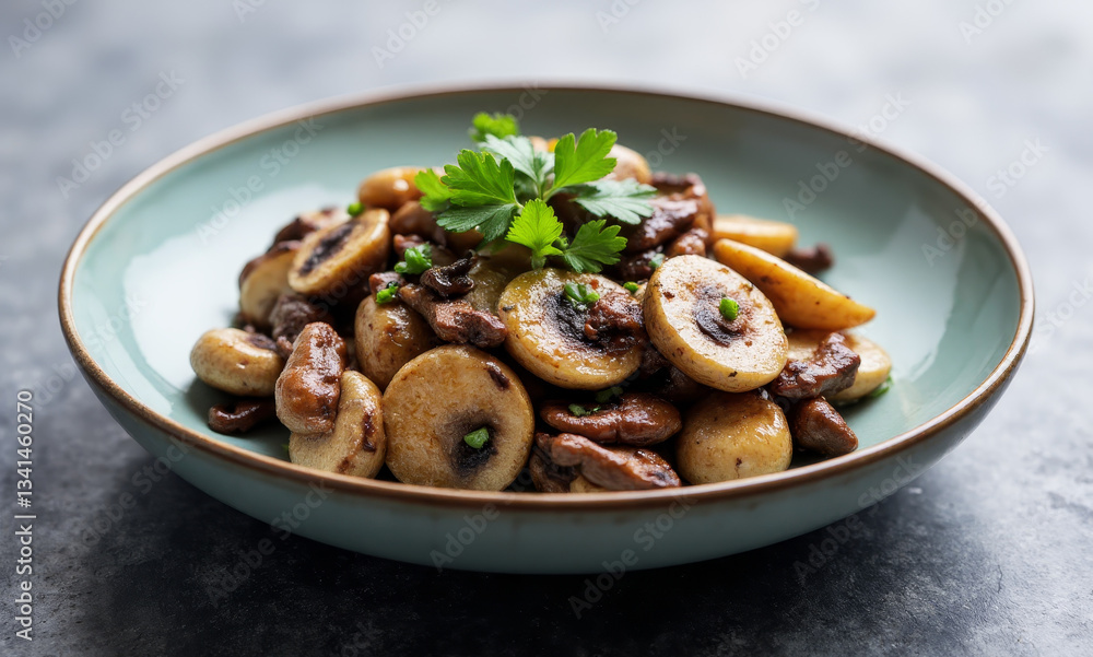 Pork and Mushroom Coriander Stir Fry Pork and Mushroom Coriander Stir Fry