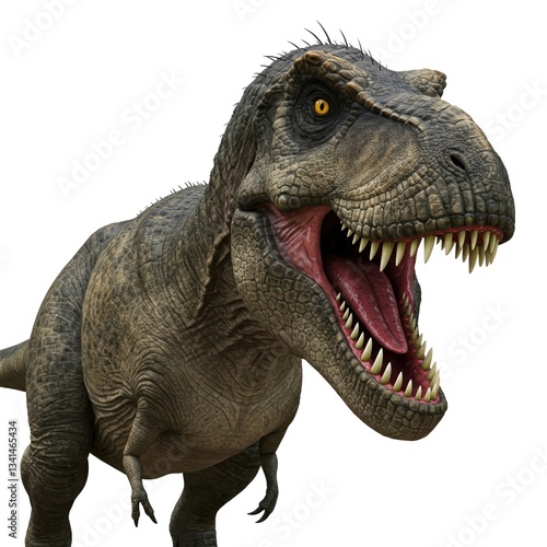 close up tyrannosaurus rex dinosaur 3d