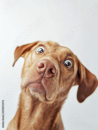 Wallpaper Mural Curious and Playful Purebred Retriever Portrait: Adorable Brown-Coat Labrador with Bright Eyes and Friendly Expression Torontodigital.ca