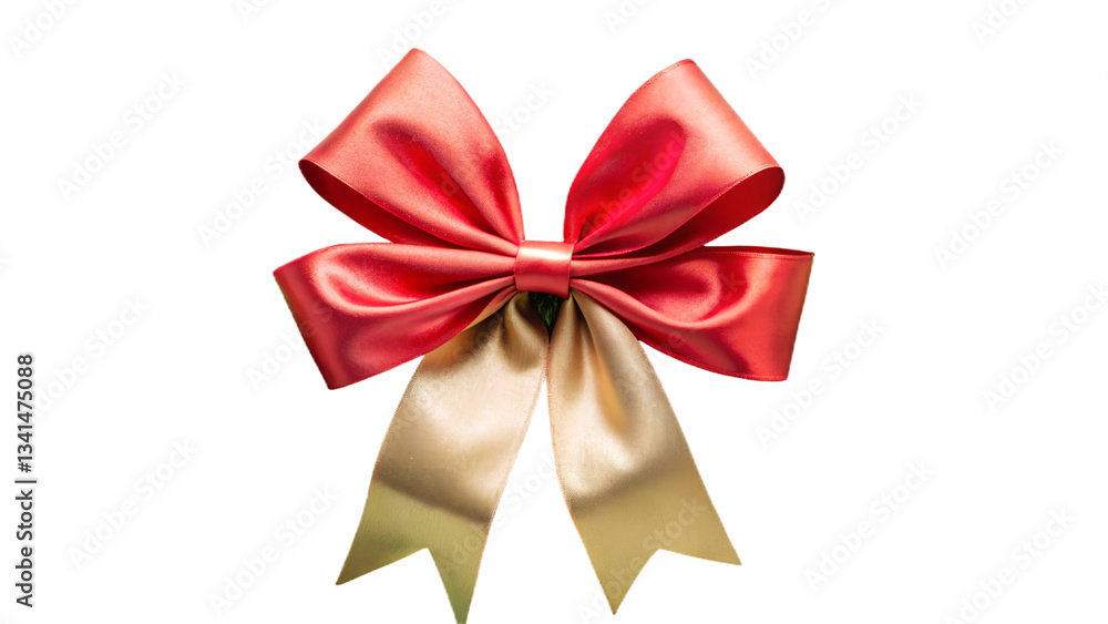 Fototapeta premium red bow isolated on white