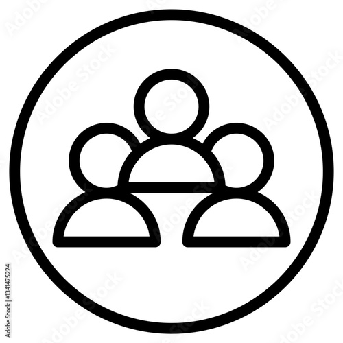 collaboration  line icon