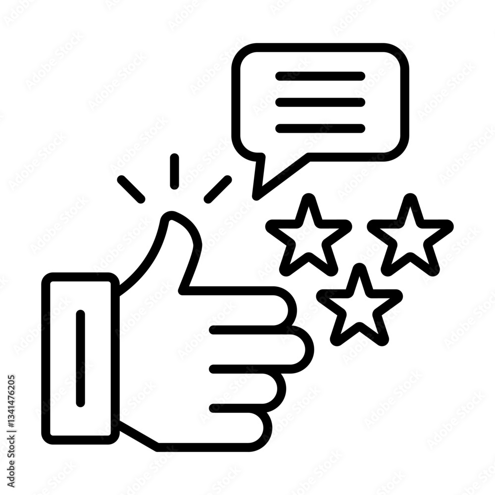 Feedback Icon. Simple Vector Outline Illustration Feedback Icon. Simple Vector Outline Illustration