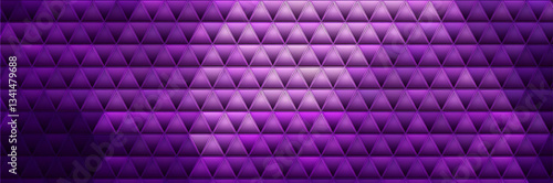 Purple abstract surface with triangular pyramids. Abstract pyramids on geometric. Image displaying colorful translucent geometric pyramid shapes background.