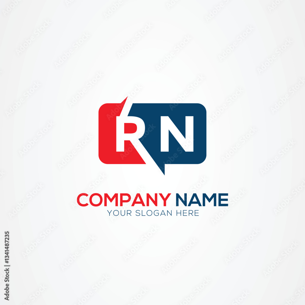 RN or NR Creative Modern Letters Logo Design Element RN or NR Creative Modern Letters Logo Design Element