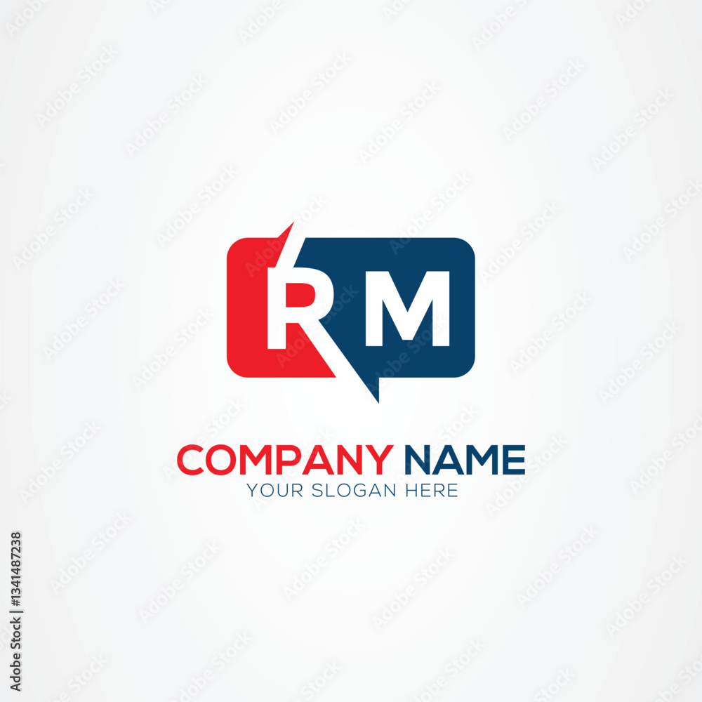 RM or MR Creative Modern Letters Logo Design Element RM or MR Creative Modern Letters Logo Design Element