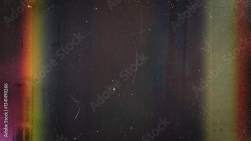film noise texture and background, old film frame from analog retro film roll, photo texture with grain and scratches for vintage effect with damaged film burn look