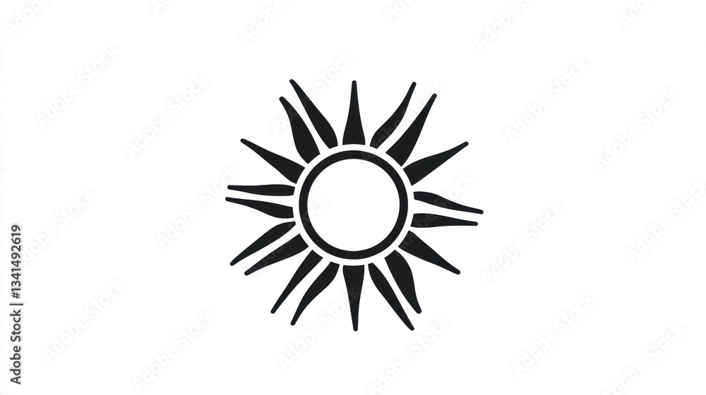 Simple Sun Symbol Design (2) Simple Sun Symbol Design (2)