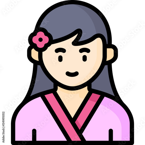 female sauna customer icon
