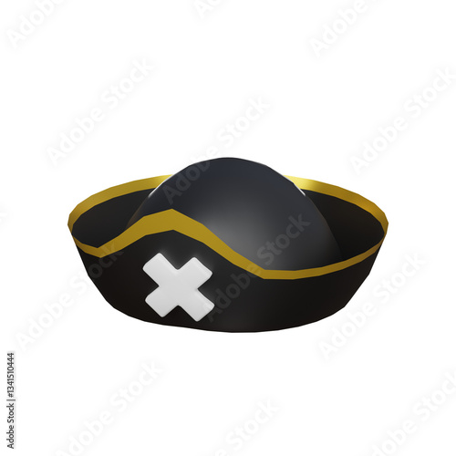 black hat isolated