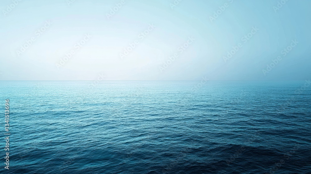 Obraz premium Tranquil ocean-inspired gradient background, fading from navy into aquamarine, mimicking the natural layers of the sea. No horizon or land.