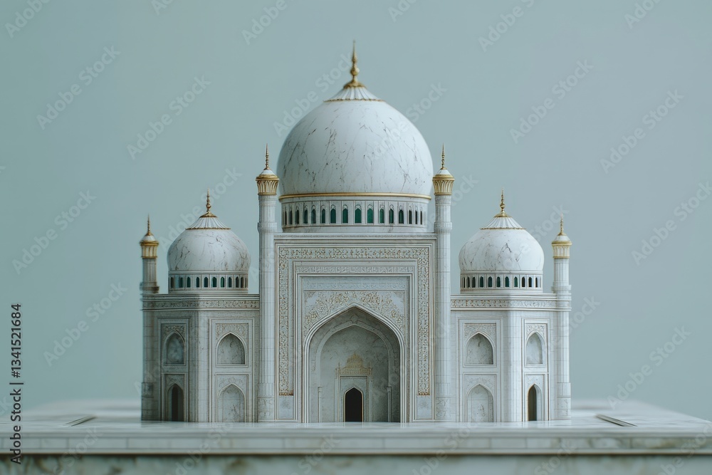Obraz premium Three Dimensional Architectural Model of the Grand Mosque Building