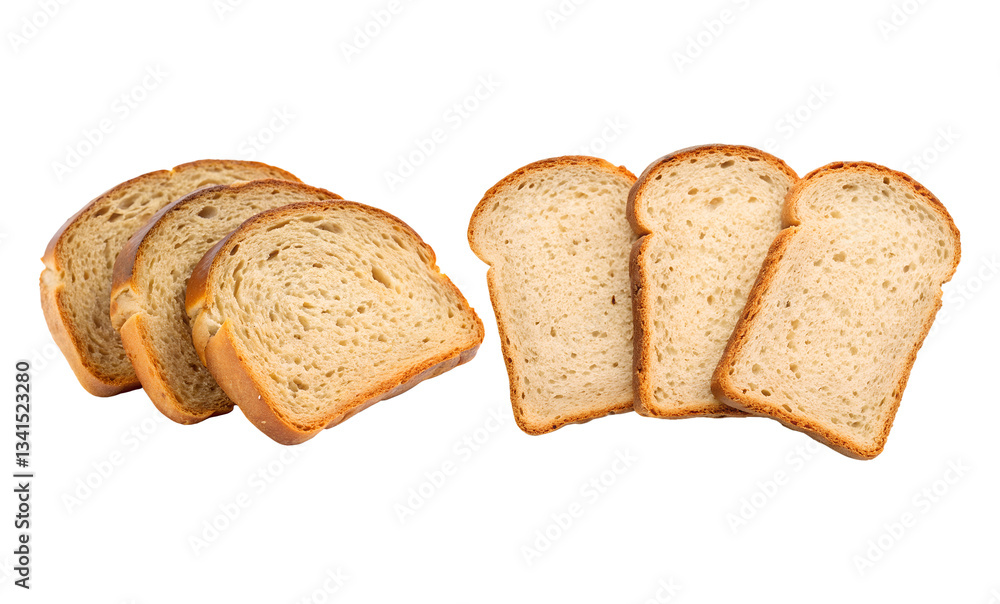 Comparison of White and Whole Wheat Bread Slices Show Texture and Variety Comparison of White and Whole Wheat Bread Slices Show Texture and Variety