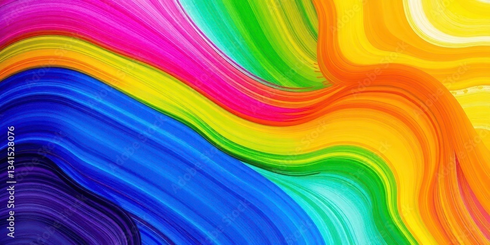 Abstract vibrant multicolored stripes background, artistic paint strokes, summer, acrylic Abstract vibrant multicolored stripes background, artistic paint strokes, summer, acrylic
