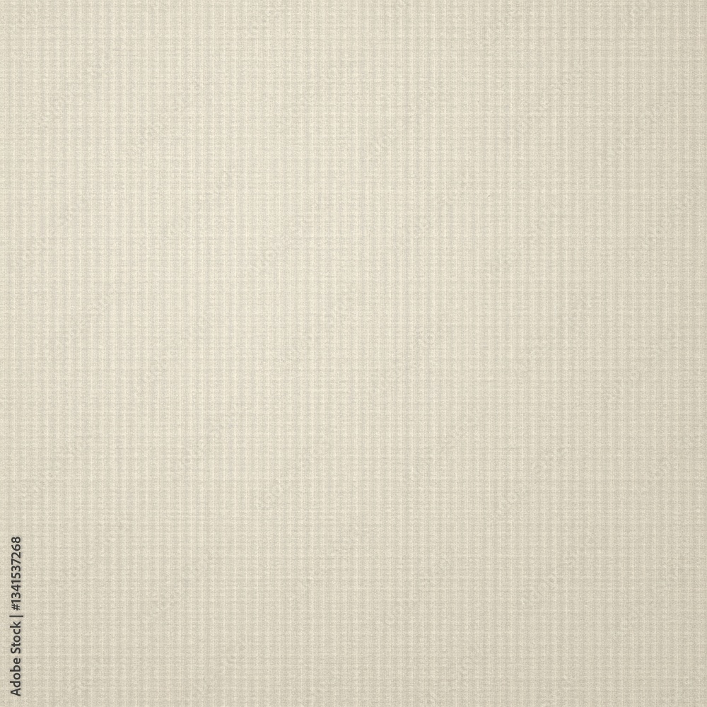 A high-resolution close-up of a linen fabric texture in a soft beige tone. The fine woven fibers are detailed, creating a subtle, natural pattern with a gentle matte finish
