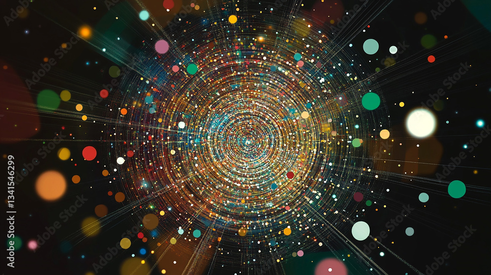 Obraz premium abstract background with circles
