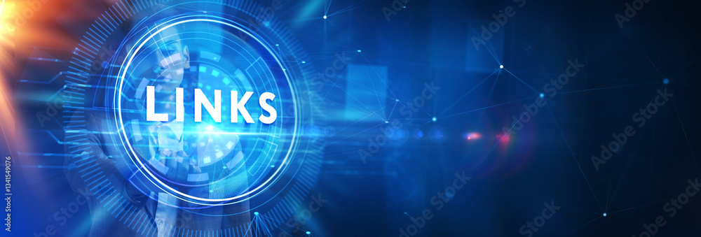 Internet Links Concept.Business, Technology, Internet and network concept. Internet Links Concept.Business, Technology, Internet and network concept.