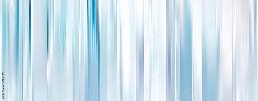 Fototapeta premium Abstract Light Blue and White Vertical Striped Background Image