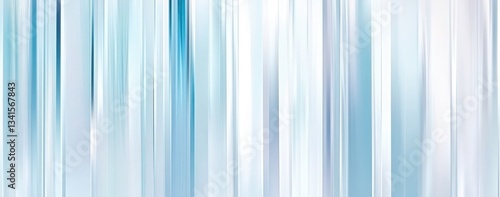 Abstract Light Blue and White Vertical Striped Background Image