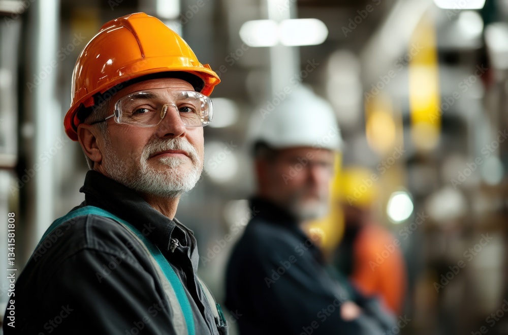 Older workers in a large industrial facility, Older workers in a large industrial facility,
