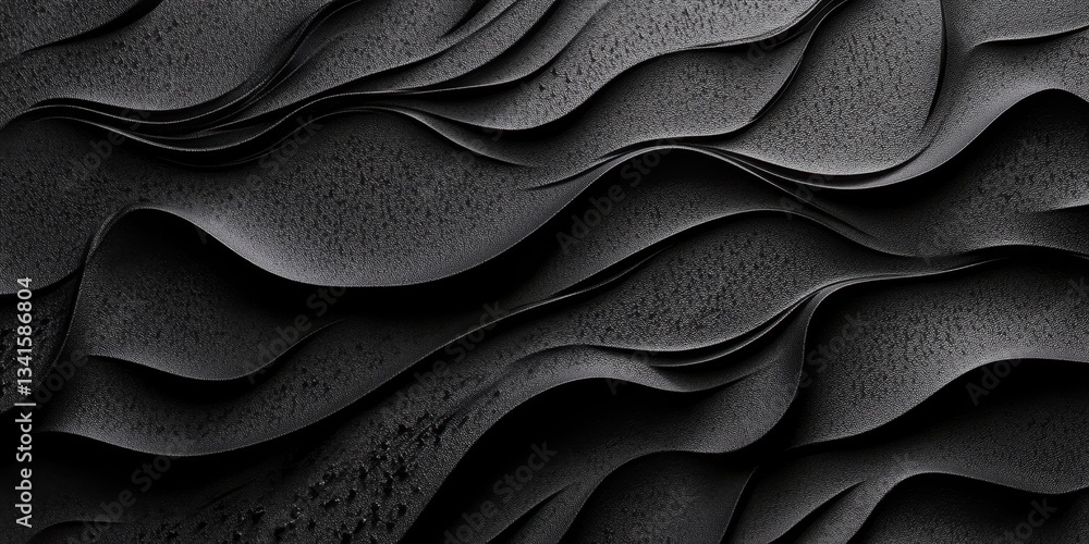 Abstract Black Waves Texture: A mesmerizing display of fluid, textured black waves, creating a sense of depth and movement. perfect for any art and design. Abstract Black Waves Texture: A mesmerizing display of fluid, textured black waves, creating a sense of depth and movement. perfect for any art and design.