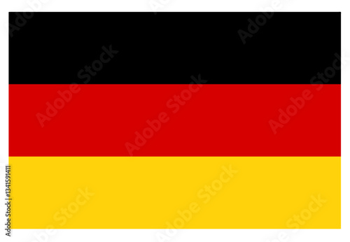 Germany flag illustration isolated on white background