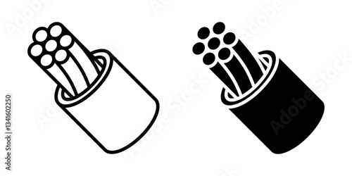 Industrial wiring icon simple vector. Electric circuit. Central computer