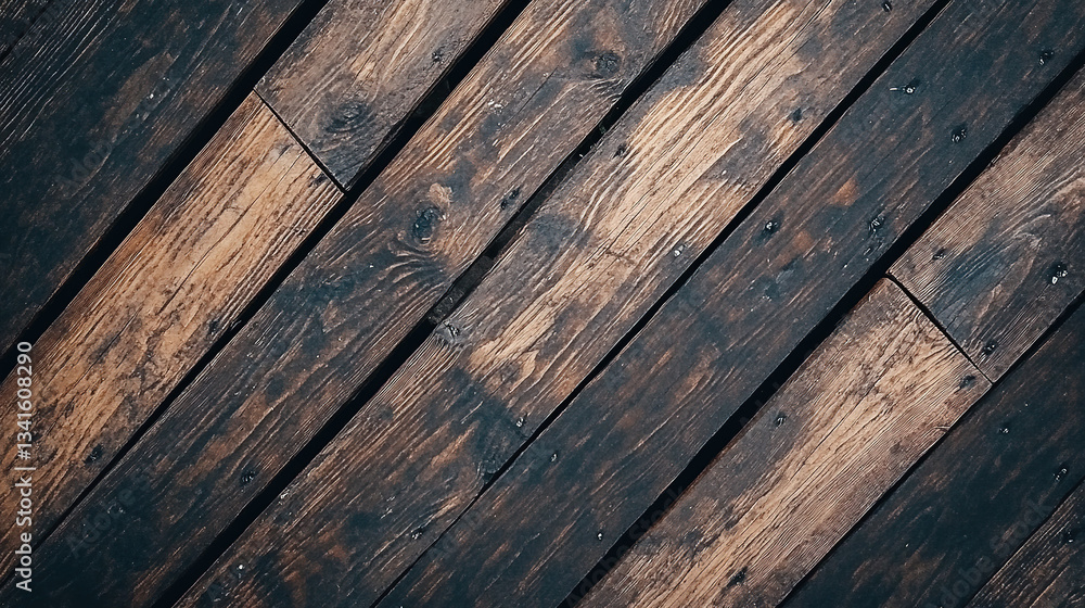 Old Brown Wooden Table Texture in Minimalist Overhead View, Evoking Simplicity and Natural Warmth Old Brown Wooden Table Texture in Minimalist Overhead View, Evoking Simplicity and Natural Warmth